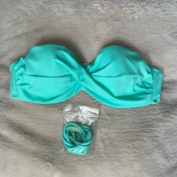 Victoria's Secret Other - VS bandeau 34b bikini top w. removable string